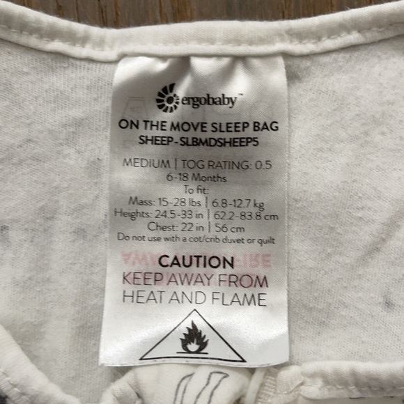 Ergobaby On the Move Sleep Sack Sheep size Medium - Picture 4 of 4